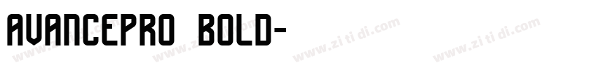 avancepro bold字体转换